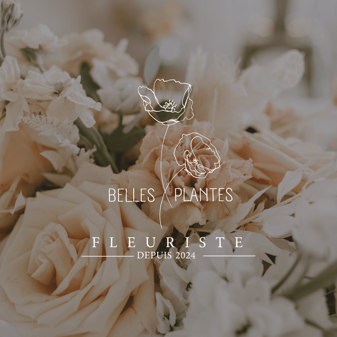 Logo belles plantes fleuriste Logo belles plantes fleuriste